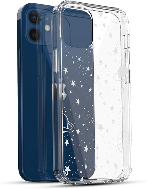 RANZ Compatible with iPhone 12 Mini 5G Case, Anti-Scratch Shockproof Clear Hard PC+ TPU Bumper Cover