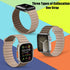 HITZEE Double Sided Silicone Magnetic Band for Apple Watch, Compatible with 49mm, 45mm, 44mm, 42mm, 41mm, 40mm, 38mm