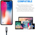 Sundix 3Pack 9ft Nylon Braided iPhone Charger Cable, Compatible with iPhone 14/13/12/11/XS/XR/8/7 and More.
