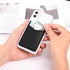 2Pack Leather Phone Wallet, Adhesive Stick On Credit Card Holder for Back of iPhone and Android Phone Case-Black
