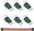 6PCS AM312 Mini Human Sensor Module, HC-SR312 PIR Motion Detector, DC 2.7 to 12V with 10pin Wire