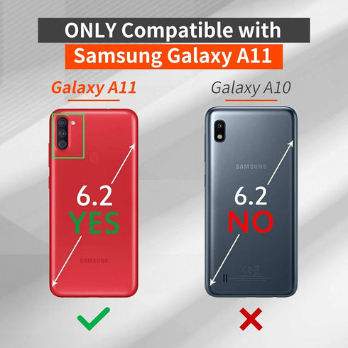 Clear Galaxy A11 Case Compatible with Samsung A11, Dual Layer Hybrid Soft TPU + Hard PC Shockproof Phone Case, Bible