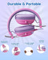 74/85dB 3.5mm awatrue Kids Headphones, Safe Volume Limit, Stereo Sound, Wired On-Ear Headphones for Kids Boys Girls