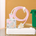 Cute Wave Cable Protector Compatible for iPhone Charger Adapter with Bling Pink Butterfly Laser Design, Data Line USB