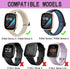 Elastic Bands Compatible with Fitbit Versa 4 Bands Women - Sense 2 Band Men - Versa 3 Bands Women- Sense Band Men, Adjustable Stretchy Straps Replacement for Fitbit Sense & Fitbit Versa 3 & Fitbit Sense 2 & Fitbit Versa 4