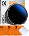 K&F CONCEPT 49mm Variable ND Lens Filter ND2-ND400 (1-9 Stops) 18 Multi-Layer Coatings Adjustable
