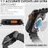Ultra Look - Fullife 2 in 1 Apple Watch Case Series 9 45mm, Waterproof Screen Protector, Full Protective Bumper (Black)