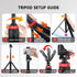 YSKE MT-79 81", 7-Section 0.8lbs, Light Stand Tripod Foldable - Camera Phone Mount for DSLR, GoPro, iPhone, LED Video