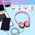 Kids Headphones Bulk 10 Pack for School - Adjustable On Ear Earphones Class Set for Library, Airplane, Computer
