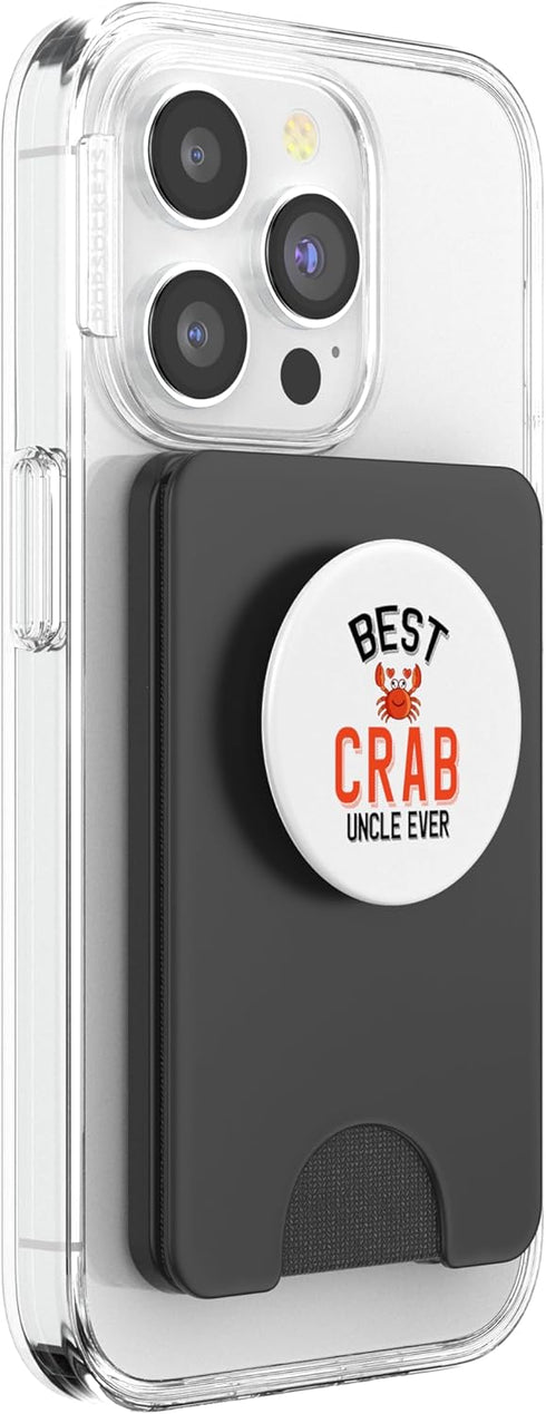 Cute Crab Family Apparel Best Crab Uncle Ever Cute Crab Lover PopSockets PopWallet for MagSafe