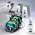 6 in 1 Charging Station for Multiple Devices, 50W Dock with Mixed Charging Cables for Cellphone, Tablet, iPhone, iPad