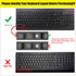 CaseBuy Keyboard Cover for Lenovo 510 Wireless Keyboard - GX30N81775, Black Protector Skin
