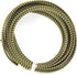 Othmro 5m/16.4ft PET Expandable Braid Cable Sleeving, Flexible Wire Mesh Sleeve Black Gold for TV Audio PC Cords