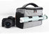 FOSOTO Stylish Compact SLR/DSLR Camera Bag Case, Waterproof, Compatible with Nikon P900, Canon EOS, Sony A73, Gray
