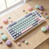 Thyrnovyn 126 Set, 60% 65% 75% 100% Keys PBT Double Shot Keycaps, Macaron Pastel Cute Keycap Pink Blue Dreamy Cherry