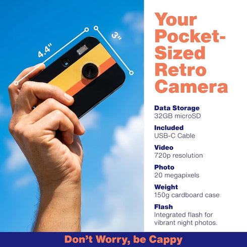 CAPPY CAMERA Set 235 Y2K Screw-On Lens - Wide Angle & Fisheye Lens Kit - Specifically for Cappy Retro Digital Camera