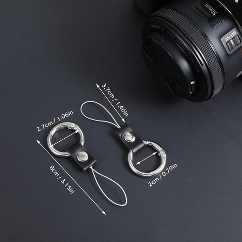 Yuanchu 2Pcs Camera Strap Quick Release Loops Connector, Camera Strap Metal Loop Connectors Connect Adapter Connection