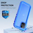 SPORTLINK Waterproof Case for iPhone 12 Pro, Rugged Shockproof Dustproof Full Body Screen Protector, Blue