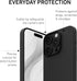 PEEL Original Super Thin Case Compatible with iPhone 15 Pro (Blackout) - Ultra Slim, Sleek Minimalist Design, Branding