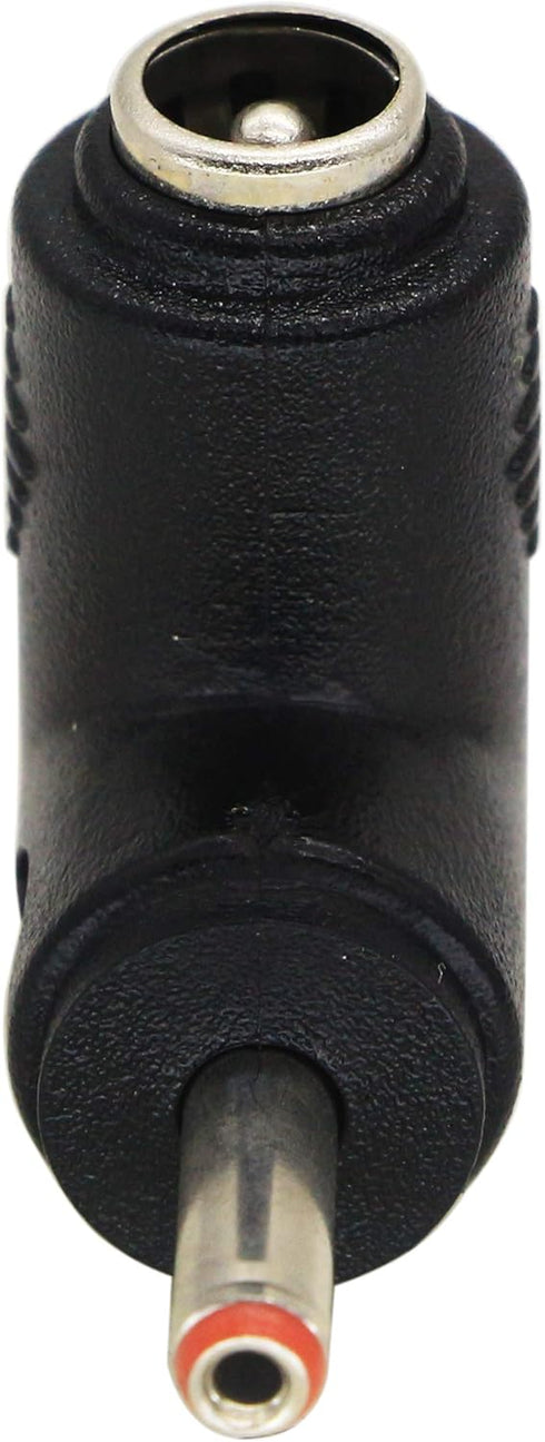 zdyCGTime DC 3.5x1.35mm Male 90 Degree Angle to DC5.5x2.1mm Female Adapter, 5 Volt DC Barrel Power Jack Charging Cable