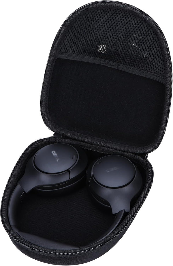 Hard Carry Case for TOZO HT2 Hybrid Active Noise Cancelling Headphones, Black Case
