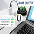 QIANRENON 240W USB4.0 C 90°Angle PD Fast Charging Short Cable, Type C 4.0 Male to Right Angle C Male Flat Flexible Data