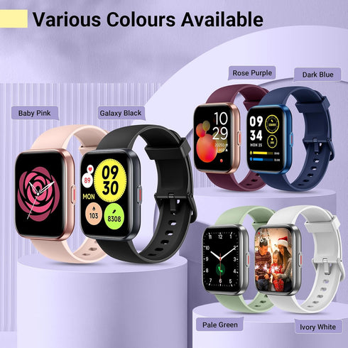 Smartwatch for Women, 1.8'' Fitness Tracker with Alexa, Call Alerts, Heart Rate Monitor, 120 Sports Modes