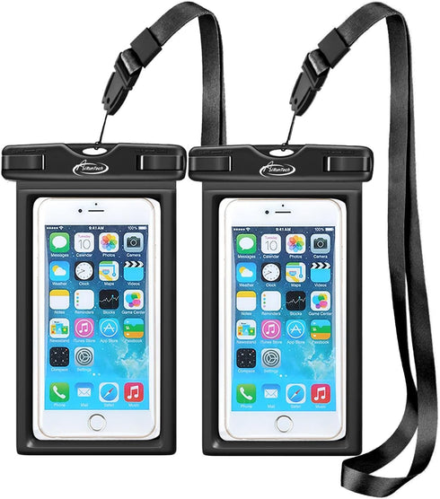 AiRunTech Floating Waterproof Phone Pouch with Lanyard, Waterproof Case for iPhone 16 15 14 13 12 Pro Max