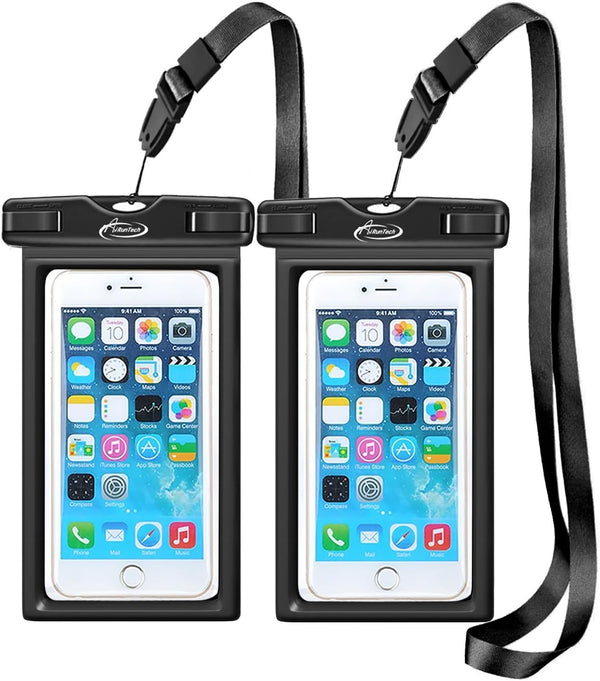 AiRunTech Floating Waterproof Phone Pouch with Lanyard, Waterproof Case for iPhone 16 15 14 13 12 Pro Max