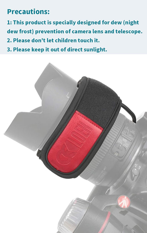 LOSHARP Dew Heater for Camera Lens, USB Lens Warmer for Heating and Defogging in Cold Environments, Base Version