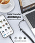 Coiled USB A to USB C Cable, 2 Pack, 3 FT, CarPlay and Android Auto Compatible with iPhone 15, MacBook, Galaxy S23