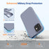 Miracase Lavender Gray Case for iPhone 12/12 Pro, Liquid Silicone Gel Rubber Full Body Protection, Shockproof