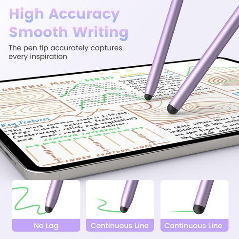 STYLUSLINK 2-in-1 Stylus Pen for Touchscreen, Universal Stylus Pens High Sensitivity and Precision, Magnetic Stylus Pen