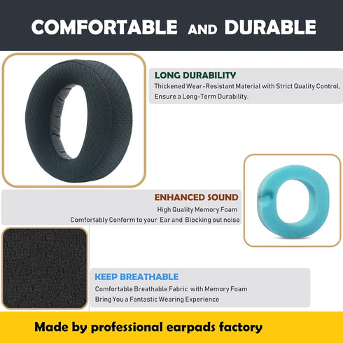 Replacement Earpads Cushion for Sony PS5 Playstation 5 Pulse 3D Wireless Headset, Durable Ear Pads with Breathable Foam