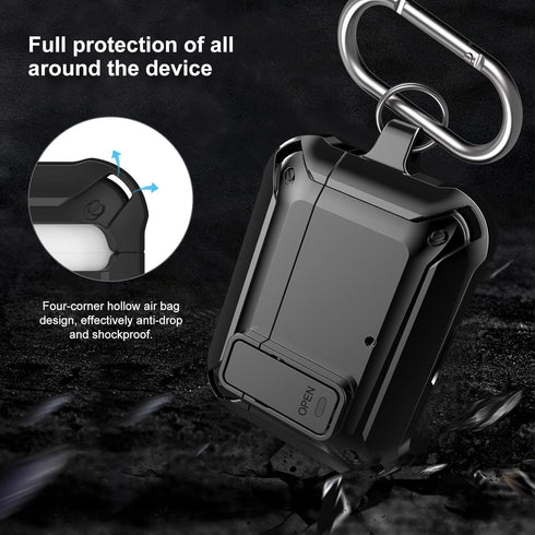 for JBL Vibe 200TWS/JBL Vibe Beam Case Cover with Cleaner Kit, Cool Protective Case Cover for Men Women with Carabiner