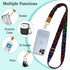 Phone Lanyard Crossbody Wrist Strap, Cute Cat Dog Paw Cell Phone Lanyards for Neck, Adjustable Phone Strap - Black