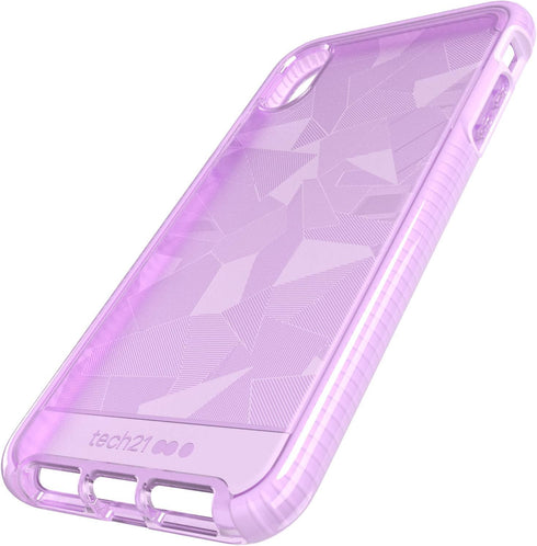 tech21 Evo Edge Phone Case - 12ft Drop Protection for Apple iPhone Xs Max - Orchid