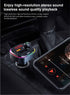 Bluetooth FM Transmitter for Car, QC3.0 & USB-C PD 18W Quick Charger, 7 Colors LED Backlit
