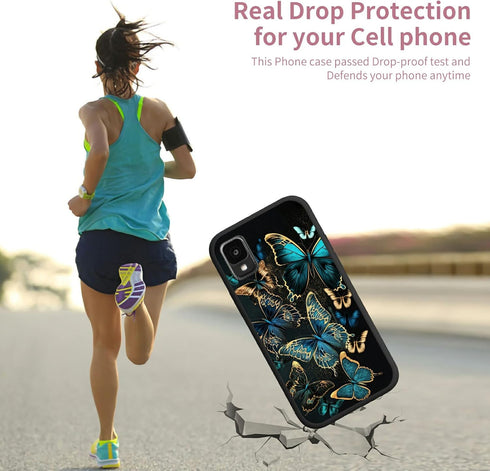 Case for TCL 30Z T602DL, Full Body Slim Fit Ultra Thin Flexible TPU Silicone Shockproof Protective Soft Case for