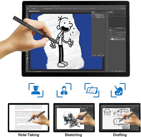 Stylus Pen for HP, Active Pen for HP Specter X360 Envy X360 Pavilion x360 Spectre x2 Envy x2, 2500 Hours Battery Life,