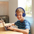 Kids Headphones Wired for School with Microphone, Lightweight Foldable for School Age Kids with in-Line Control (Blue)