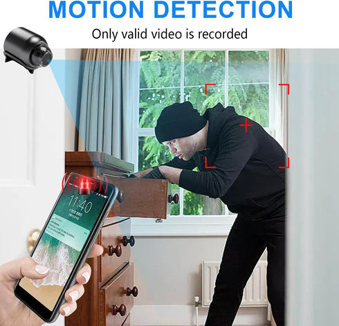 New Smallest Wireless WiFi Camera, HD1080P Security Camera, Portable Smart Home Baby Monitor with Video Recording Live