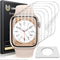 UniqueMe 6 Pack Apple Watch Screen Protector 40mm, Anti-Scratch Flexible Film for iWatch 40mm