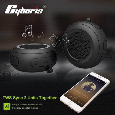 Portable Bluetooth Speakers, IPX7 Waterproof Wireless Small Shower Speaker, Hands-Free Calling, Bluetooth 5.3