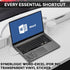 Synerlogic Word/Excel Windows Shortcut Sticker | Reference Guide Keyboard Shortcuts | Work from Home Essentials | Excel