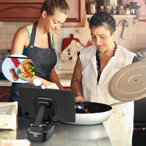 comiso IPX7 Waterproof Cell Phone Stand with Bluetooth Speaker - Anti-Slip Design Shower Phone Speaker with HD Stereo