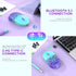 Bluetooth Wireless Mouse - Dual Mode Rechargeable Silent Computer Mice with 2.4G Type C Receiver for MacBook, Laptop