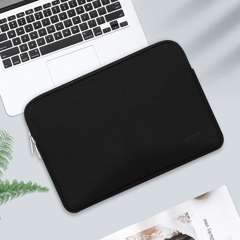 MOSISO Laptop Sleeve for MacBook Air/Pro, 13-13.3 inch Notebook, Neoprene Bag with Small Case, Black