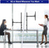 HUANUO Single Monitor Stand Desk Mount, Fully Adjustable 39 Inch Stand for 13-32 In Screen, Holds up to 22lbs with C