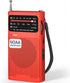 Goodes NOAA Weather Radio AM FM, Portable Radio with Loud Speaker, Headphone Jack, Battery Operated
